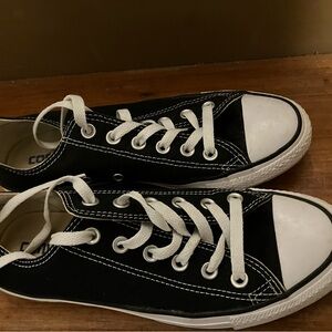 Classic Black Canvas Sneakers for Women